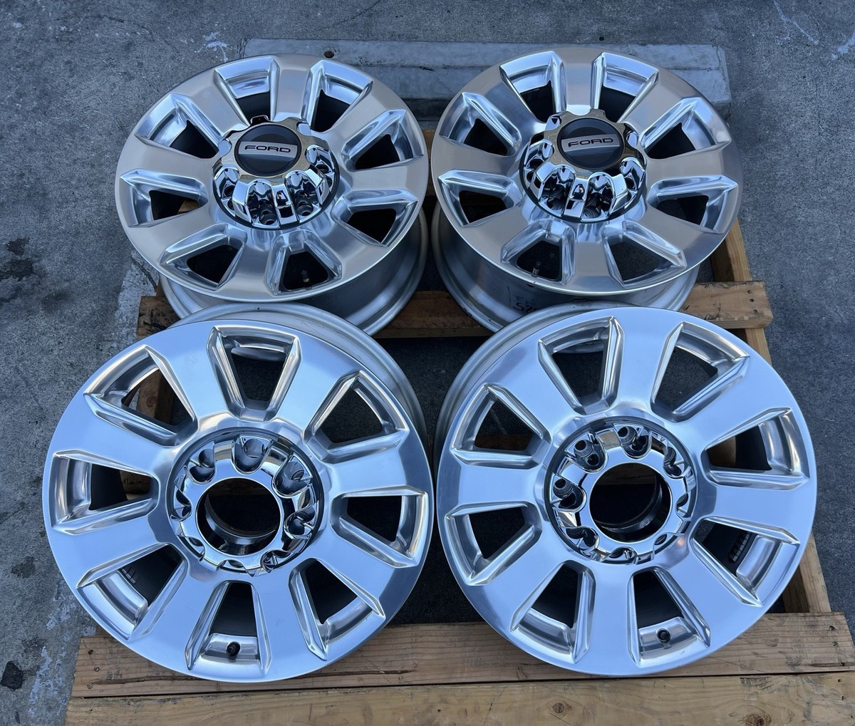 20” Ford OEM Factory F-350 / F-250 Wheels Rims – Limited & Platinum Stock Takeoffs - Image 8