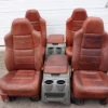 99-2010 FORD SD F250 F350 KING RANCH FRONT & REAR LEATHER BUCKETS SEAT CONSOLE - Image 7