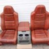 99-2010 FORD SD F250 F350 KING RANCH REAR LEATHER BUCKETS SEATS & CONSOLE WMOUNT - Image 3