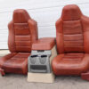 99-2010 FORD SD F250 F350 KING RANCH REAR LEATHER BUCKETS SEATS & CONSOLE WMOUNT - Image 7