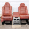 99-2010 FORD SD F250 F350 KING RANCH REAR LEATHER BUCKETS SEATS & CONSOLE WMOUNT - Image 12