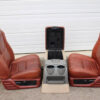 99-2010 FORD SD F250 F350 KING RANCH REAR LEATHER BUCKETS SEATS & CONSOLE WMOUNT - Image 14