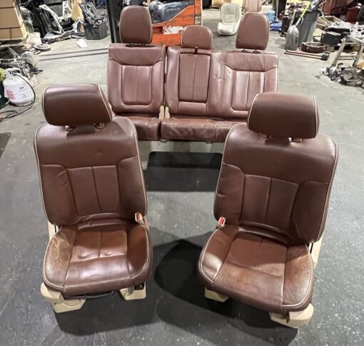 OEM 2011-2014 FORD F-150 KING RANCH HEATED COOLED SEATS FRONT REAR SET