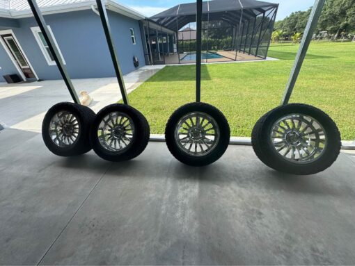 22x10 Cali Wheels Polished 6x135 lug