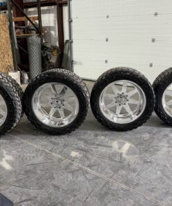 24x12 American Force Independence 8x180 lug pattern wheels w/ Nitto Trail Grapplers