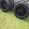 20x10 TIS wheels with 35” AMP tires on a 6x135 bolt pattern - Image 2