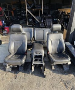 2011–2016 Ford F150 F250 F350 F450 Lariat Seats Set Black Leather Crew Cab