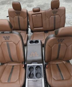 2017–2022 Ford F350 Super Duty King Ranch Complete Seat Set w/ Console | OEM Leather Upgrade