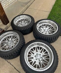 22x12 American Force Frost Wheels Wrapped in 33x12.50R22 Tires – Premium Forged Truck Wheel & Tire Package