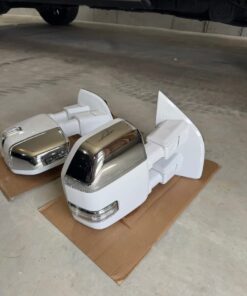 2017-2022 Ford Super Duty F250 F350 Power Folding Tow Mirrors – Oxford White Paint Matched OEM Upgrade