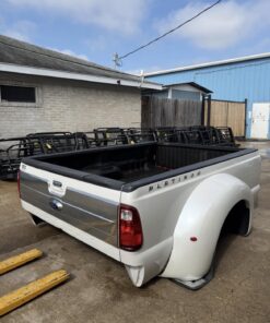 2011-2016 Ford F350 F450 Platinum White 8ft Long Dually Bed & Tailgate Complete OEM for Sale