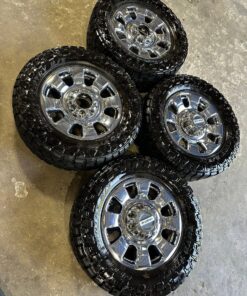 20” 2024 Ford F250/F350 King Ranch Chrome OEM Wheels & 35x12.50R20LT Toyo Open Country R/T Pro Tires