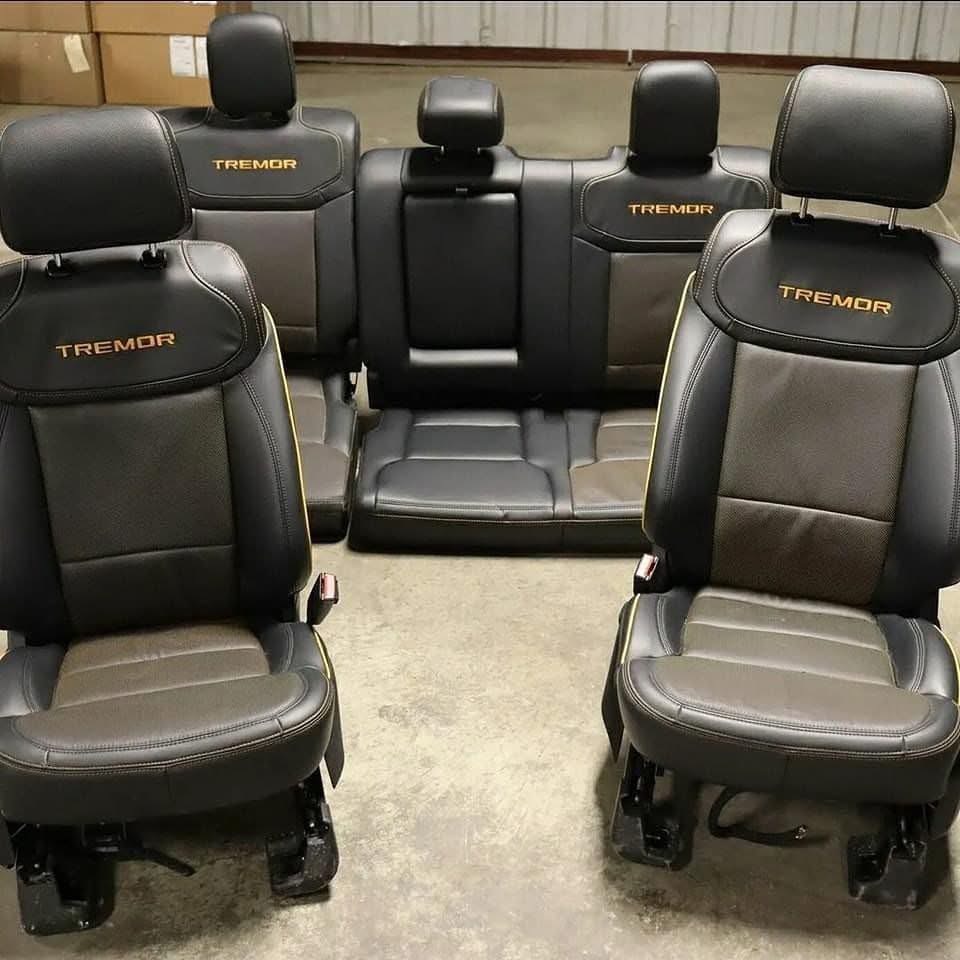 2023 Ford F150 Tremor Dual Power Front Leather Seats & Rear Leather Seats OEM For Sale - Image 2