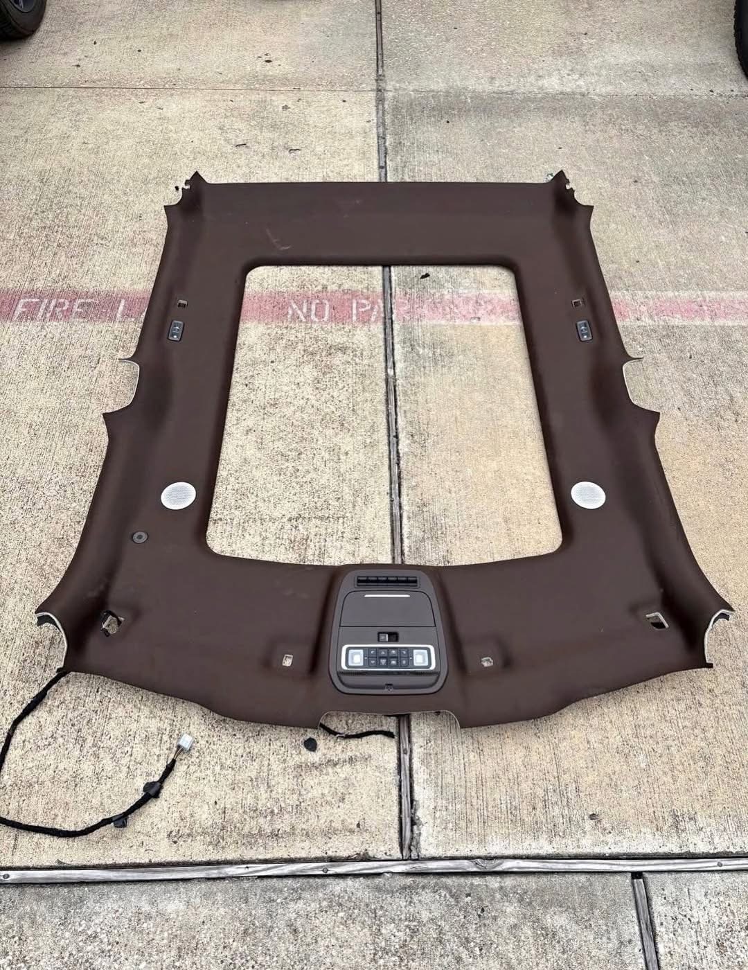 2023-2025 Ford F250 F350 Super Duty King Ranch Moon Roof Headliner with Overhead Console OEM For Sale