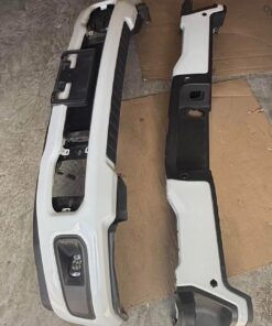 2023-2025 Ford F-250 & F-350 Super Duty Front and Rear White Bumper Set with Fog Lights – OEM Style Upgrade for Maximum Protection and Factory Appearance