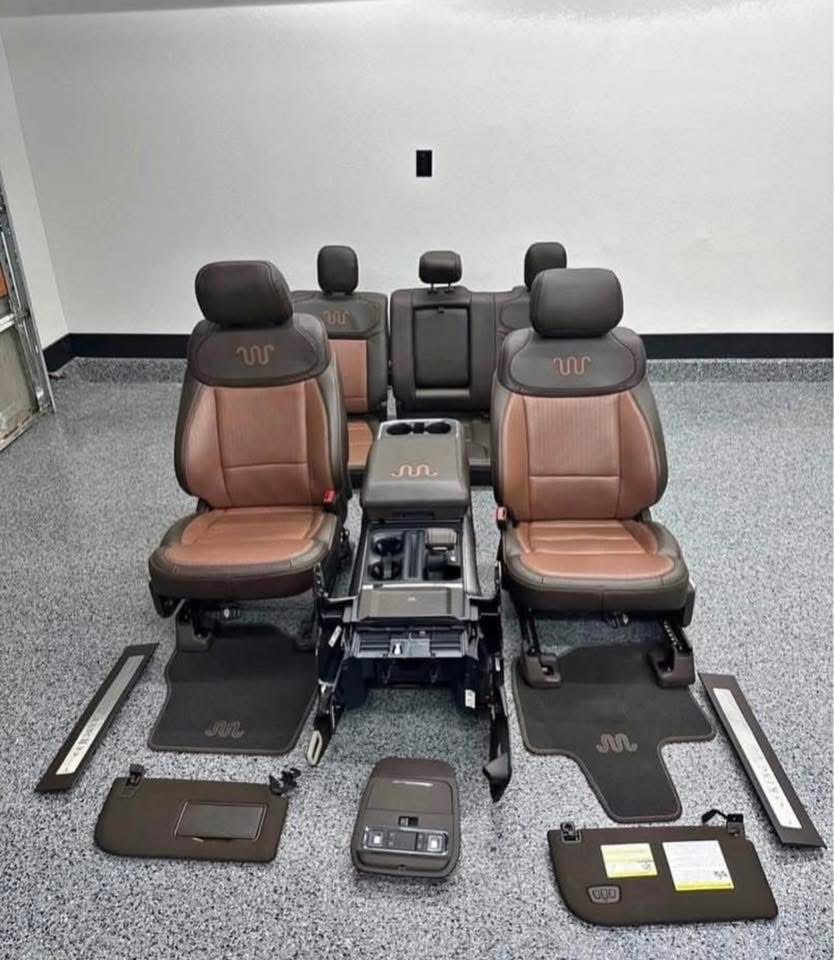 2021-2025 Ford F-150 King Ranch Interior for Sale – OEM Seats, Center Console, Door Panels & Interior Trim Package - Image 2
