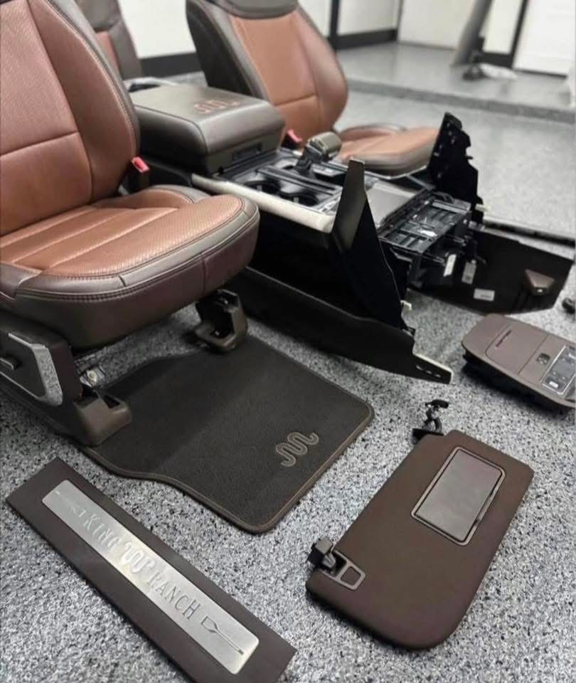 2021-2025 Ford F-150 King Ranch Interior for Sale – OEM Seats, Center Console, Door Panels & Interior Trim Package - Image 3