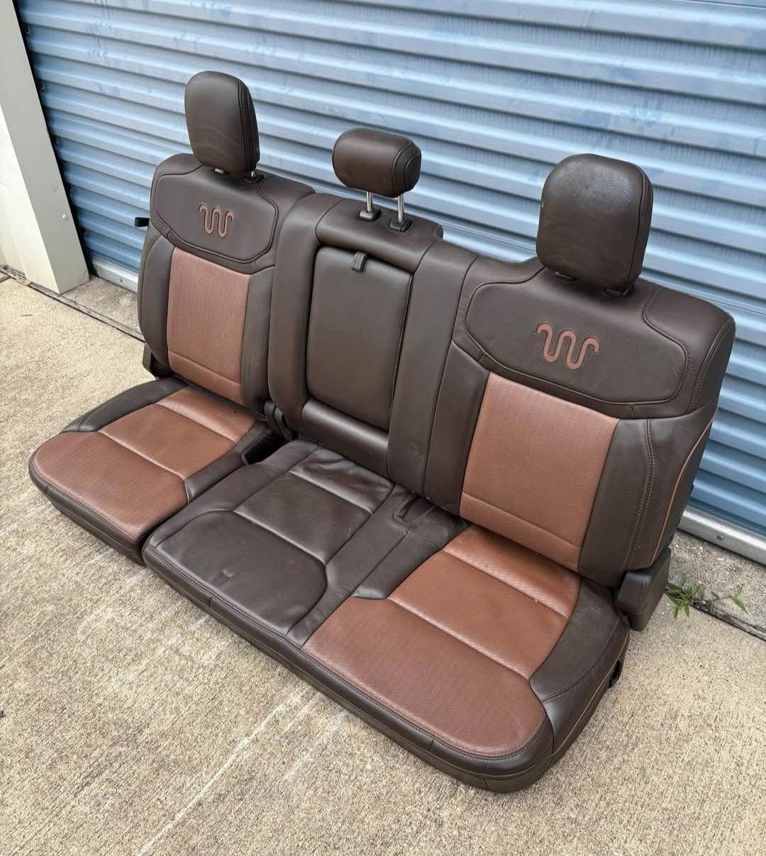 2023-2026 Ford F250 F350 F450 King Ranch Super Duty Rear Bench Seat For Sale – OEM Leather Rear Seat Assembly - Image 2