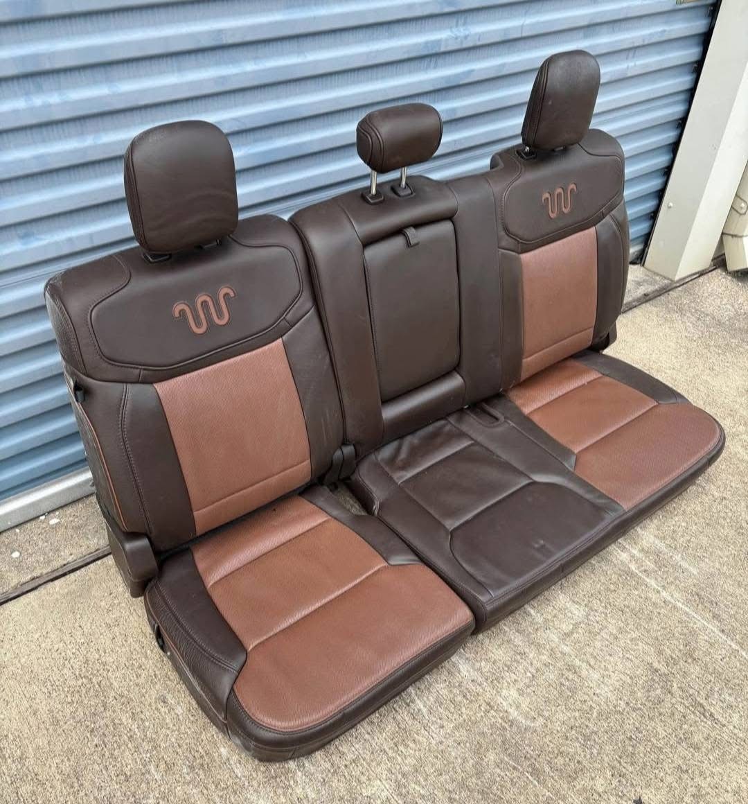2023-2026 Ford F250 F350 F450 King Ranch Super Duty Rear Bench Seat For Sale – OEM Leather Rear Seat Assembly - Image 3