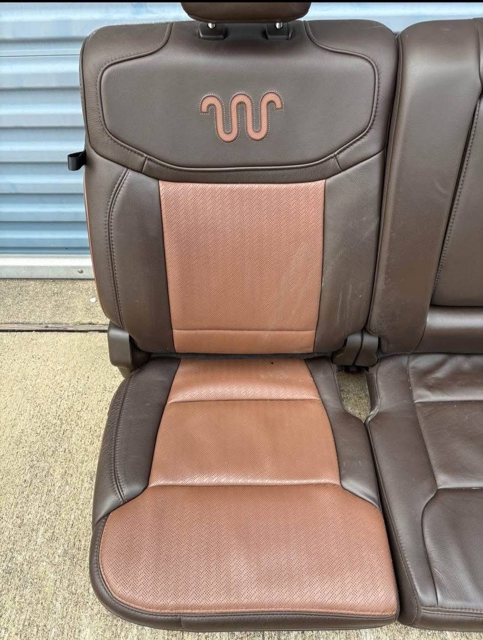 2023-2026 Ford F250 F350 F450 King Ranch Super Duty Rear Bench Seat For Sale – OEM Leather Rear Seat Assembly - Image 4