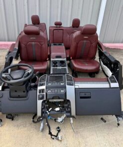 2017-2022 Ford F250 F350 F450 F550 Platinum Full Red Interior | Dark Marsala Platinum Complete Interior Package
