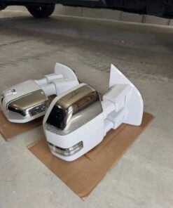 2017-2022 Ford Super Duty F-250 F-350 Power Folding Tow Mirrors – Oxford White Paint Matched