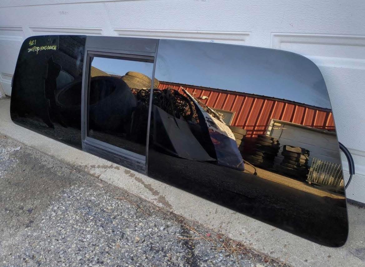 2011–2016 Ford Super Duty OEM Power Sliding Back Glass Assembly Without Heat for Sale - Image 2
