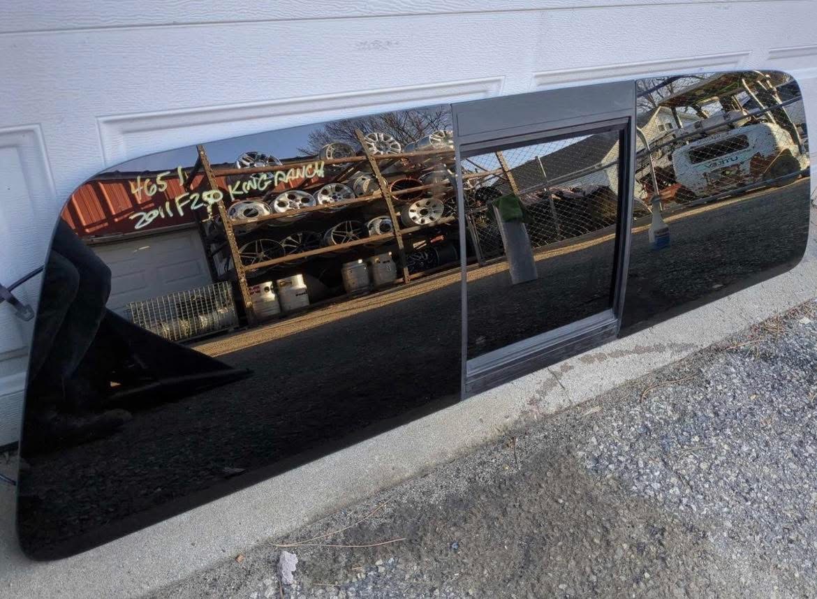 2011–2016 Ford Super Duty OEM Power Sliding Back Glass Assembly Without Heat for Sale - Image 3