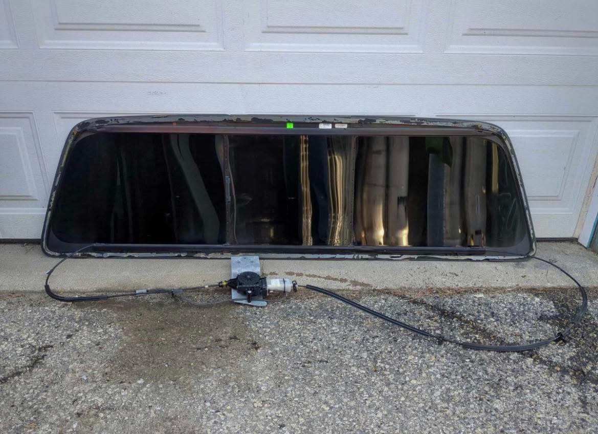 2011–2016 Ford Super Duty OEM Power Sliding Back Glass Assembly Without Heat for Sale - Image 5