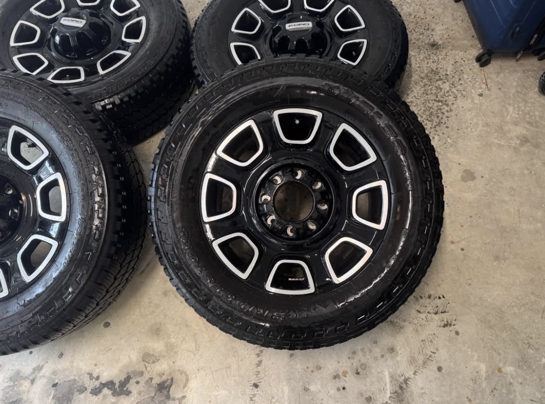 2017–2026 Ford F-250 F-350 Platinum Stock Wheels & Tires | Genuine OEM Factory Wheel and Tire Set - Image 3