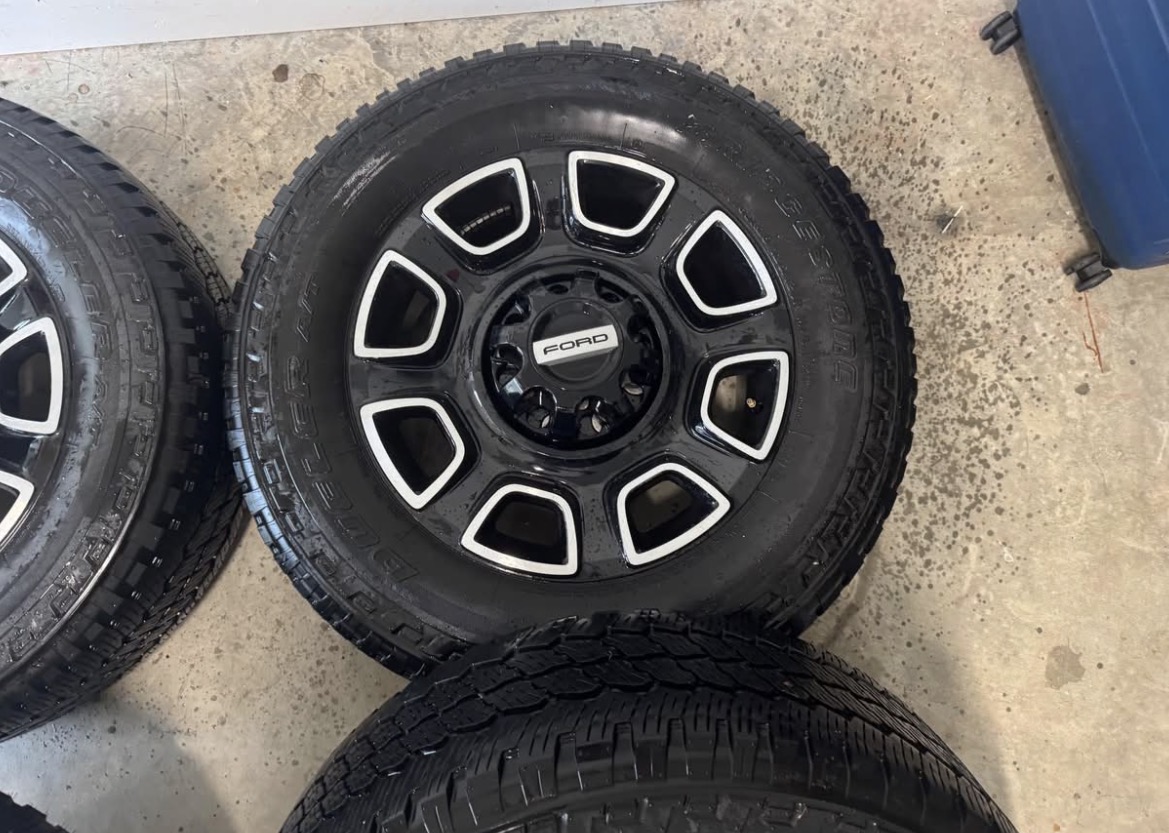 2017–2026 Ford F-250 F-350 Platinum Stock Wheels & Tires | Genuine OEM Factory Wheel and Tire Set - Image 5