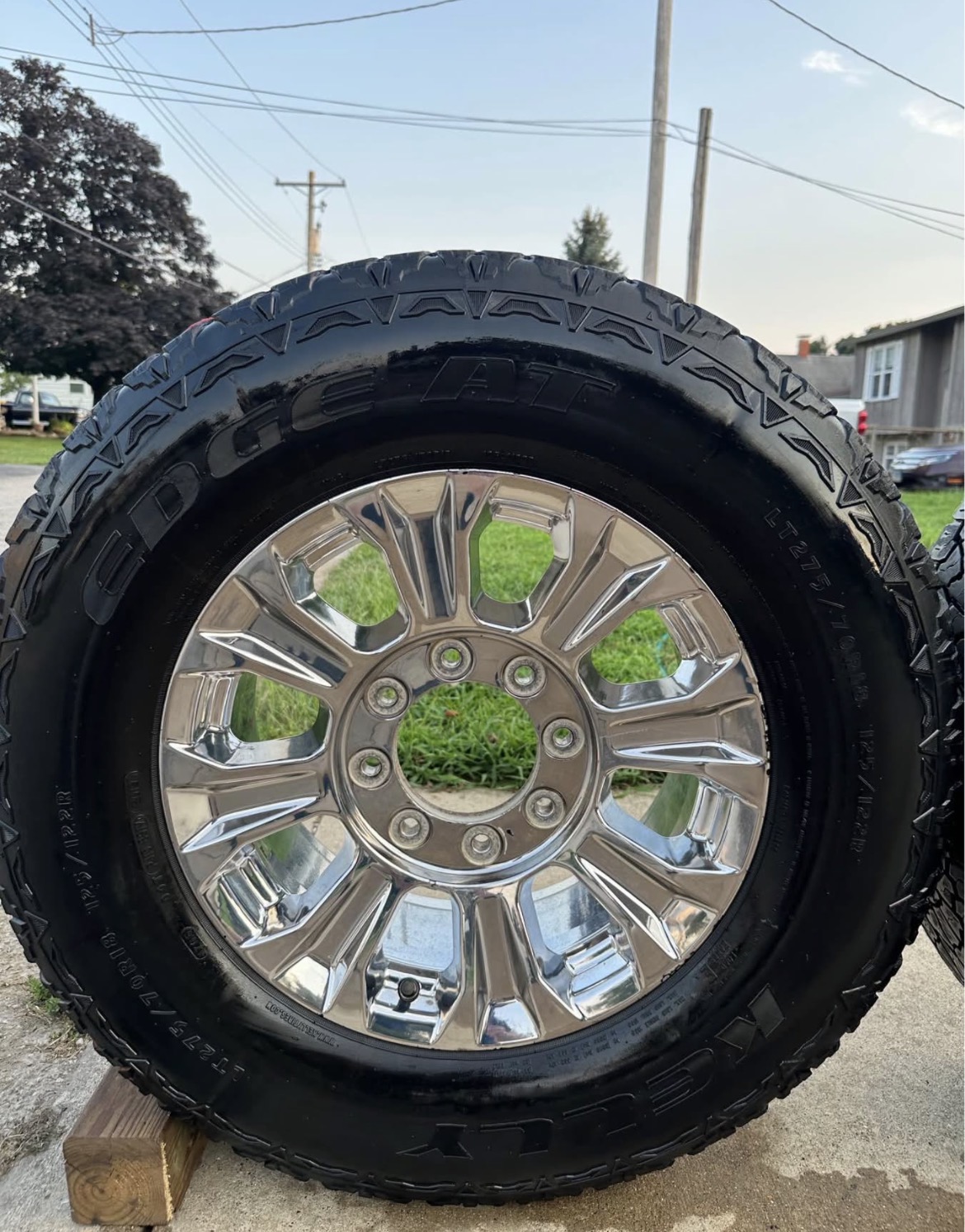 2017–2022 Ford F-250 18-Inch Alloy OEM Factory Wheels with Goodyear Wrangler All-Terrain Tires - Image 3