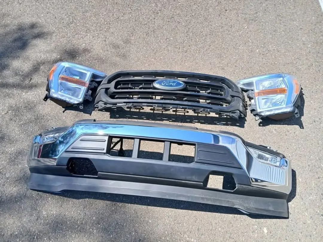 2021–2022 Ford F-150 Complete Front-End Assembly | OEM Plug-and-Play Front Clip with Headlights, Grille, Bumper, Suspension & Body Parts
