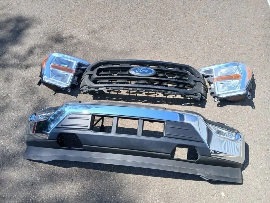2021–2022 Ford F-150 Complete Front-End Assembly | OEM Plug-and-Play Front Clip with Headlights, Grille, Bumper, Suspension & Body Parts - Image 4