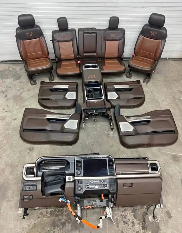 2023–2026 Ford F-250 F-350 F-450 King Ranch Interior Seats, Center Console & Dashboard